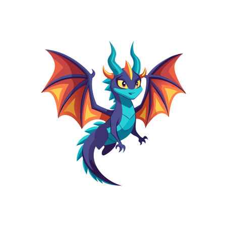 Daring Dragon Character Cartoon Designのイラスト素材