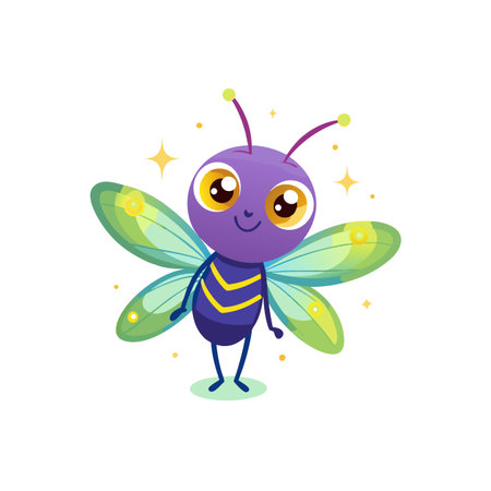 Creative Fizz the Fancy Firefly Characterのイラスト素材