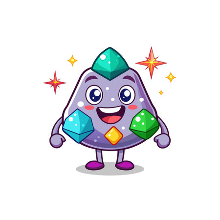 Dynamic Glimmer the Radiant Rock Characterのイラスト素材