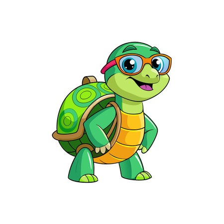 Snappy the Crafty Turtle Creative Designのイラスト素材