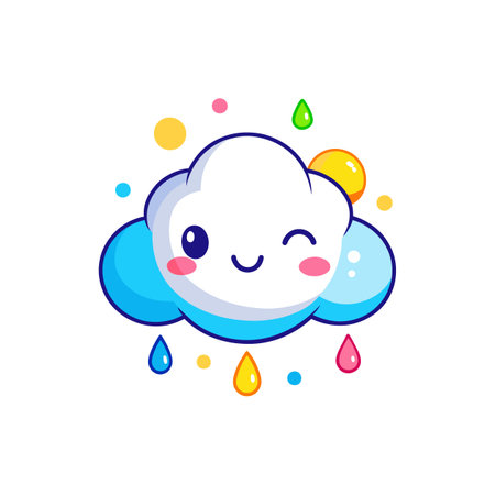 Puff the Chubby Cloud Creative Designのイラスト素材