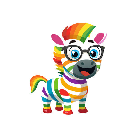 Develop a Whimsical Zippy the Zany Zebraのイラスト素材