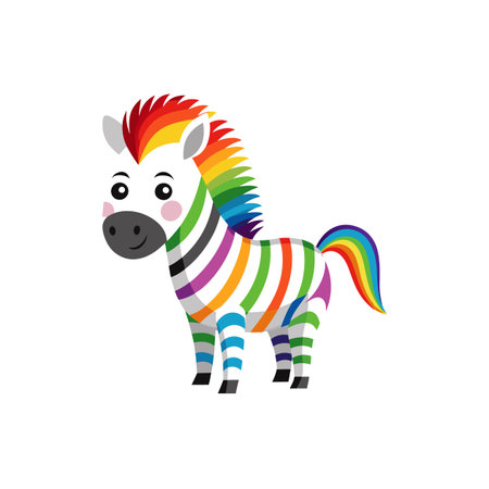 Develop a Whimsical Zip the Zany Zebraのイラスト素材