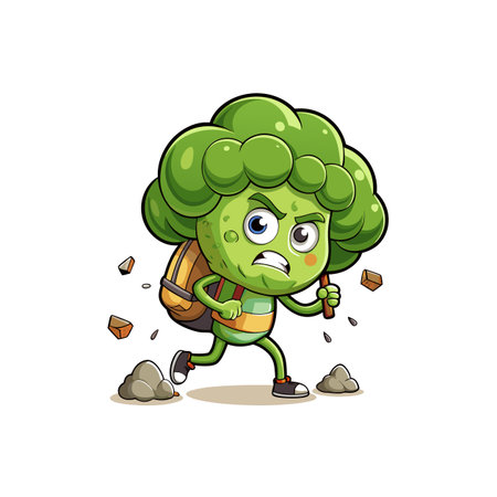 Creative Broccoli Artwork for Healthy Eatingのイラスト素材