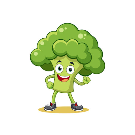 Jittery Broccoli in Scrapbooking Designのイラスト素材