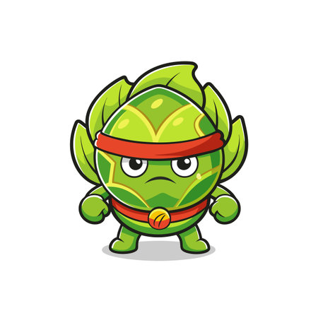 Creative Full Brussels Sprouts Vegetable Designのイラスト素材