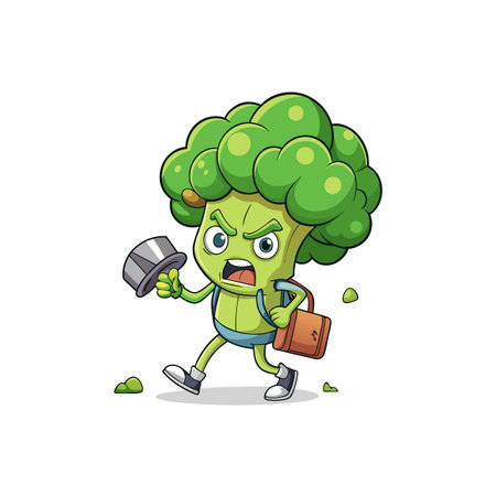 Elegant Broccoli Design for Kitchen Decorのイラスト素材