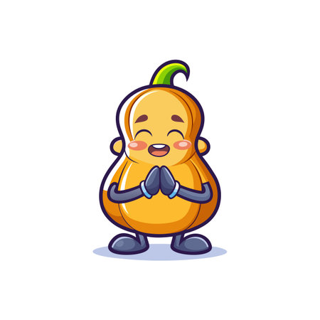 Funny Muddled Butternut Squash Artworkのイラスト素材