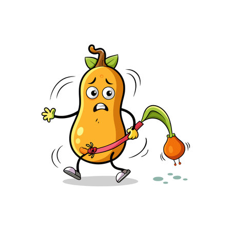 Creative Butternut Squash Artwork for Unique Recipesのイラスト素材