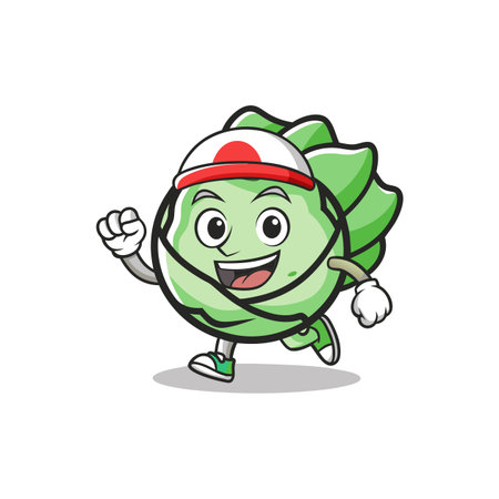 Sprightly Cabbage in Racing Adventureのイラスト素材