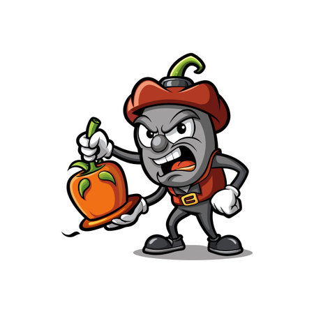 Creative Bell Pepper Illustration for Culinary Artsのイラスト素材