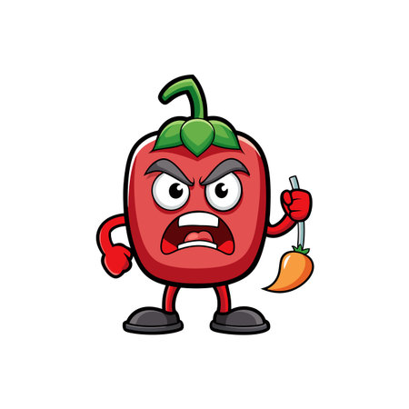 Artistic Queasy Bell Pepper Readingのイラスト素材