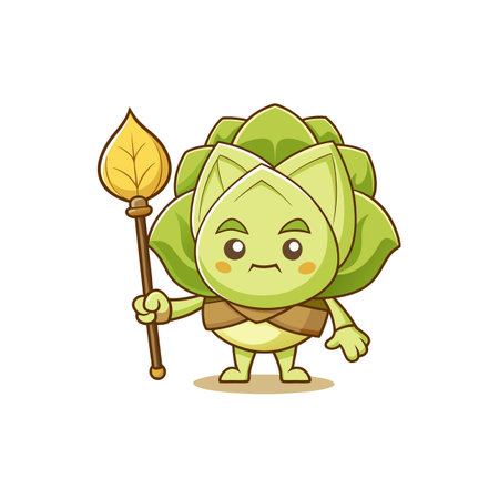 Vibrant Cabbage Artwork for Food Loversのイラスト素材