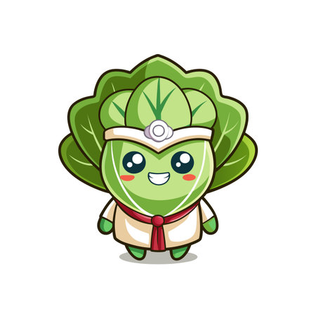 Creative Bok Choy Design for Unique Recipesのイラスト素材