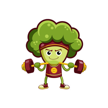 Illustration of Unconscious Broccoli Weightliftingのイラスト素材