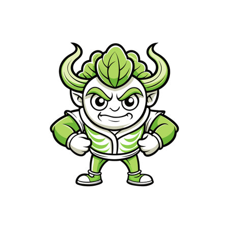 Bok Choy in Feeble Quilting Adventureのイラスト素材