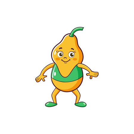 Creative Warm Butternut Squash Vegetable Designのイラスト素材