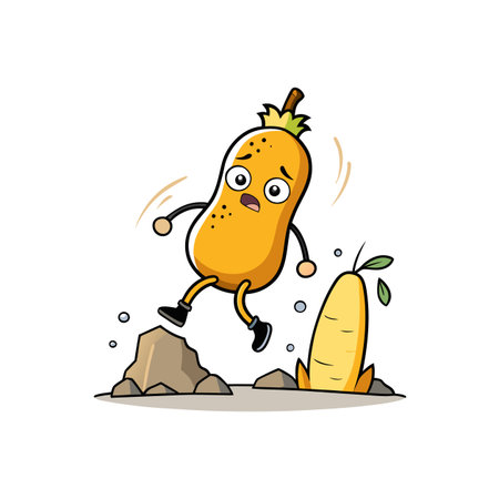 Creative Butternut Squash Illustration for Unique Recipesのイラスト素材