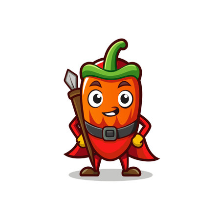 Vibrant Bell Pepper Artwork for Healthy Cookingのイラスト素材