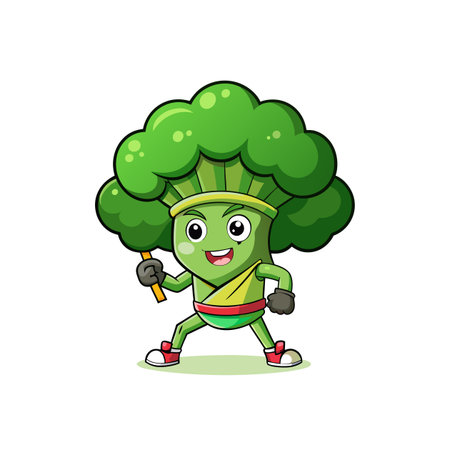 Creative Poisoned Broccoli Vegetable Designのイラスト素材