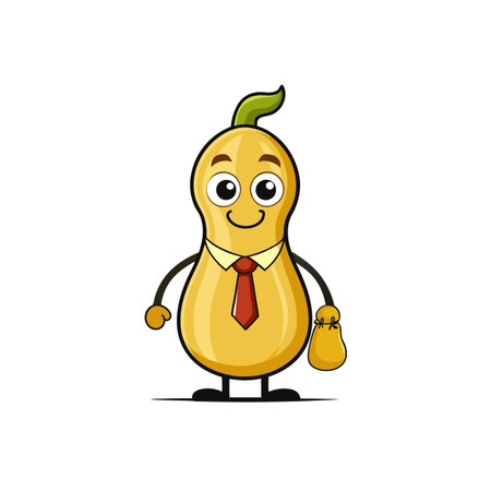 Artistic Butternut Squash in Steady Leatherworkingのイラスト素材