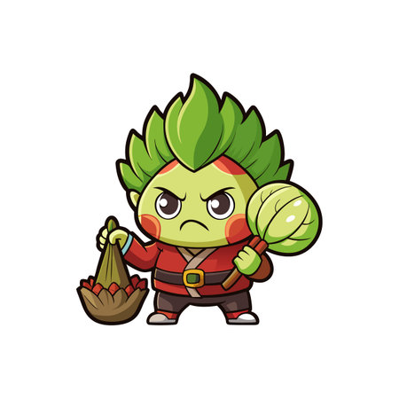 Creative Bok Choy Illustration for Unique Recipesのイラスト素材