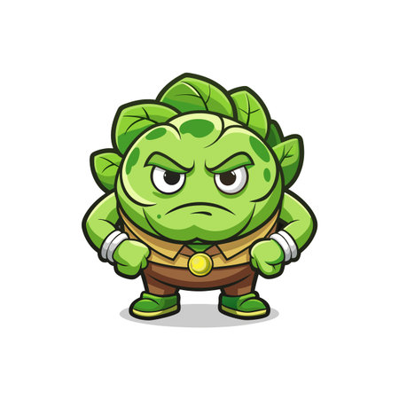 Unique Brussels Sprouts Illustration for Culinary Artsのイラスト素材