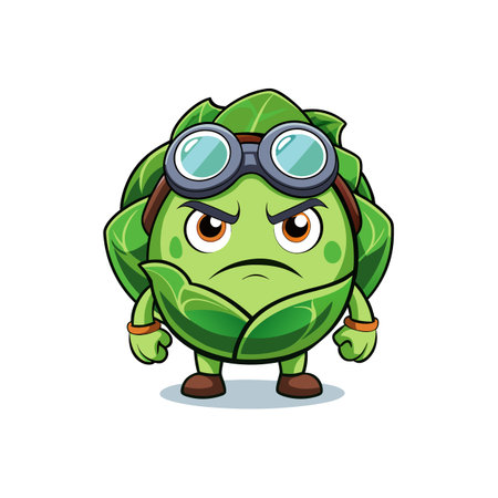 Robust Brussels Sprouts in Political Sceneのイラスト素材