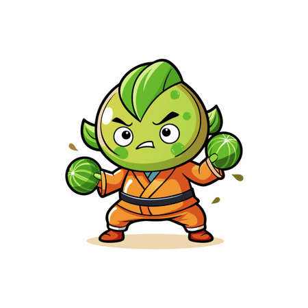 Creative Decrepit Brussels Sprouts Vegetable Designのイラスト素材