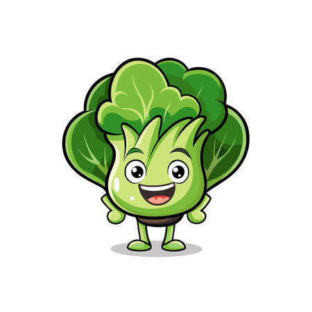 Creative Ailing Bok Choy Vegetable Designのイラスト素材