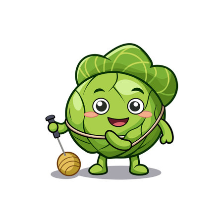 Brussels Sprouts in Weak Racing Adventureのイラスト素材