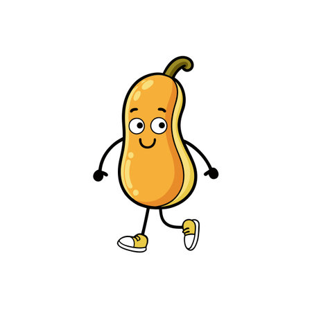 Artistic Butternut Squash in Crippled Zoo Sceneのイラスト素材