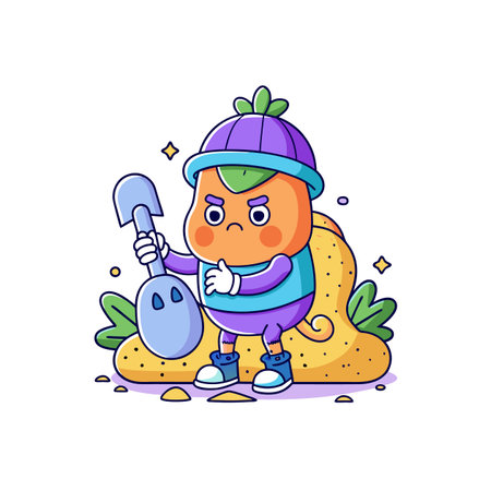 Sweaty Butternut Squash in Foraging Adventureのイラスト素材