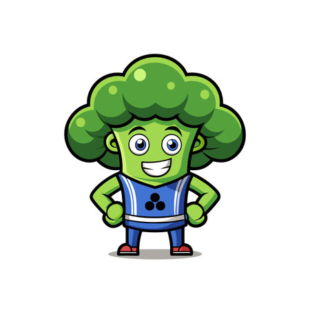 Creative Sweaty Broccoli Vegetable Designのイラスト素材