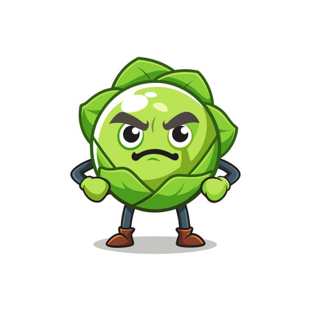 Breathless Brussels Sprouts in Artistic Sceneのイラスト素材