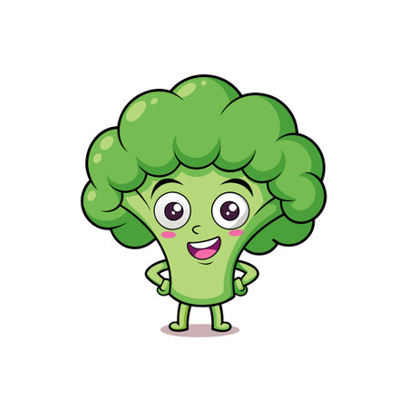 Creative Fragile Broccoli Vegetable Designのイラスト素材