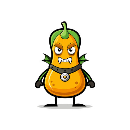 Illustration of Malnourished Butternut Squashのイラスト素材