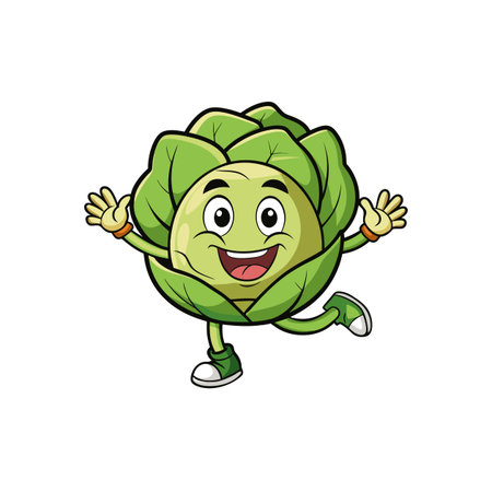 Artistic Cabbage in Overstimulated Swimmingのイラスト素材