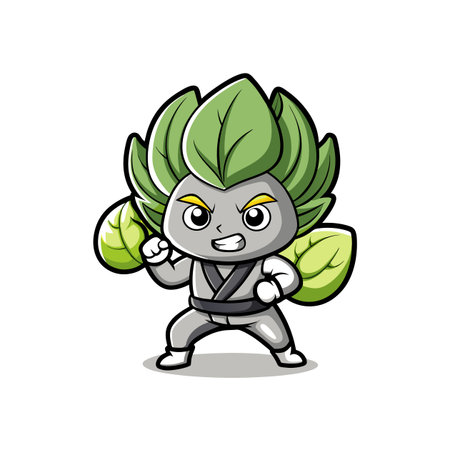Artistic Bok Choy in Exhausted Martial Artsのイラスト素材
