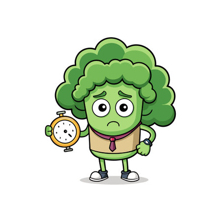 Artistic Broccoli in Overweight Fossil Huntのイラスト素材