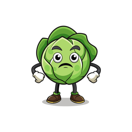 Creative Brussels Sprouts Design for Unique Recipesのイラスト素材