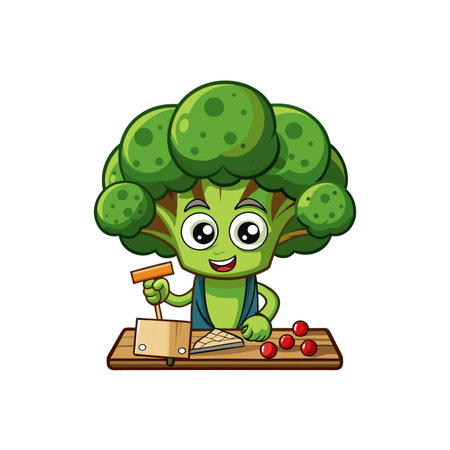 Creative Broccoli Illustration for Unique Recipesのイラスト素材