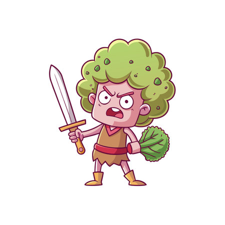 Vibrant Broccoli Artwork for Food Loversのイラスト素材
