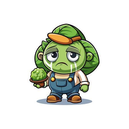 Vibrant Brussels Sprouts Artwork for Food Loversのイラスト素材