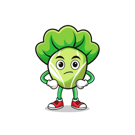 Charming Bok Choy Illustration for Culinary Artsのイラスト素材