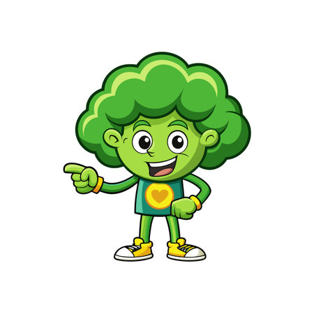 Illustration of Congested Broccoli Fishingのイラスト素材