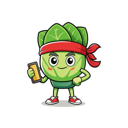 Creative Bok Choy Design for Unique Recipesのイラスト素材