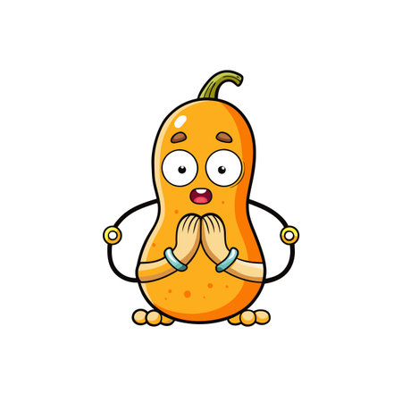 Creative Butternut Squash Design for Unique Recipesのイラスト素材