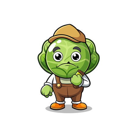 Creative Brussels Sprouts Design for Unique Recipesのイラスト素材