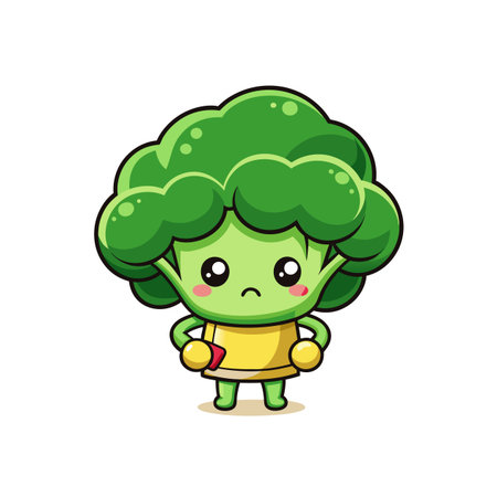 Vibrant Broccoli Artwork for Food Loversのイラスト素材